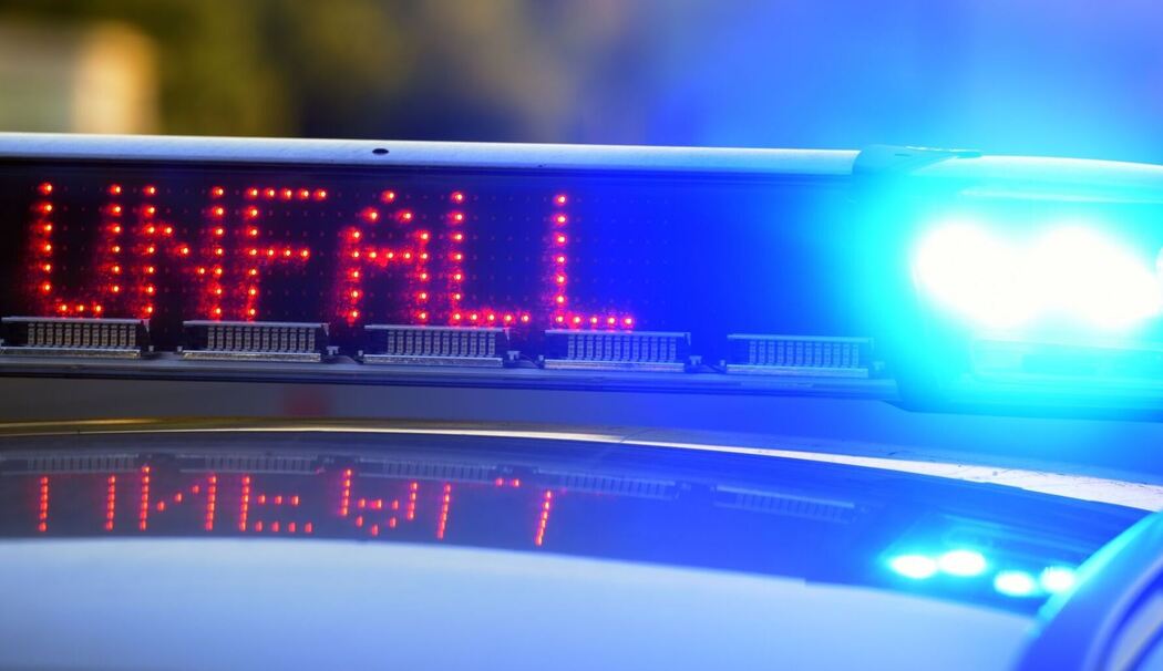 Polizei sichert Unfallstelle