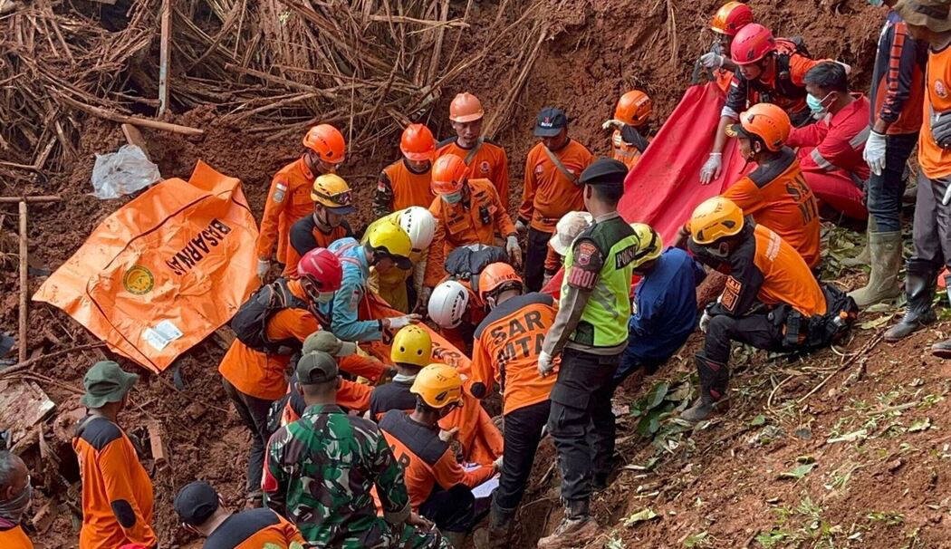 Erdrutsch in Indonesien