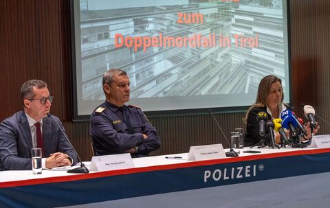 Pressekonferenz zu Doppelmordfall in Tirol