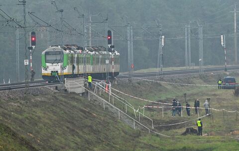 Bahnstrecke in Polen durch Sabotage beschädigt