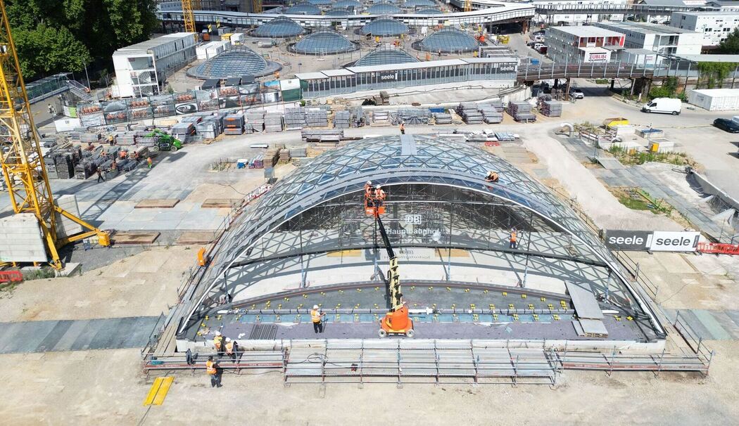 Baustelle Tiefbahnhof Stuttgart 21 - Eingangsportal