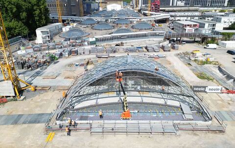 Baustelle Tiefbahnhof Stuttgart 21 - Eingangsportal