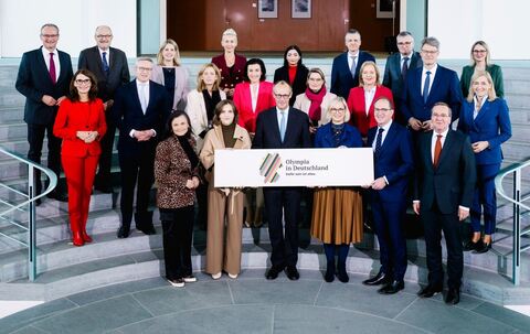 Fototermin zu Olympia-Bewerbung 2025