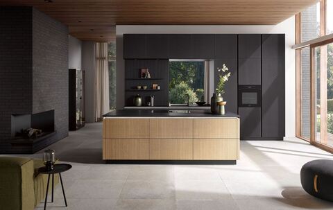 Küchenfront mit der Optik «Wiener Geflecht»