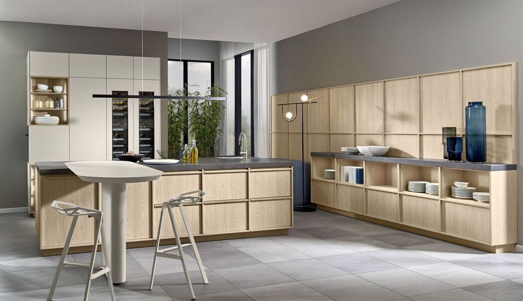 Küche im Japandi-Stil