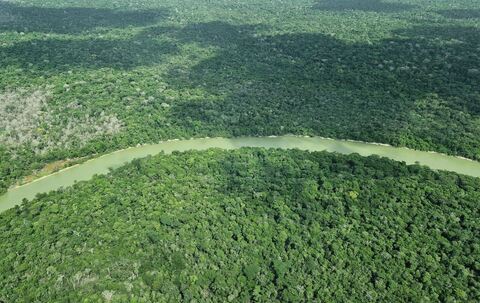 Überflug über das Amazonasgebiet