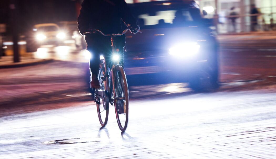 Morgendlicher Berufsverkehr bei Schnee