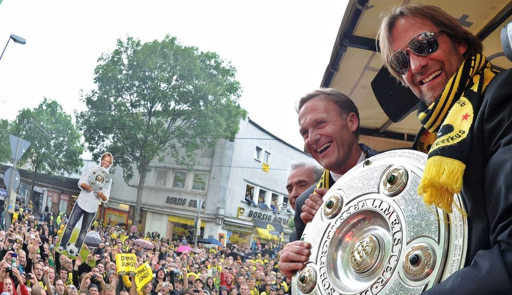 Hans-Joachim Watzke (l) und Jürgen Klopp (r)
