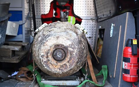 Entschärfung einer Fliegerbombe mit Evakuierung