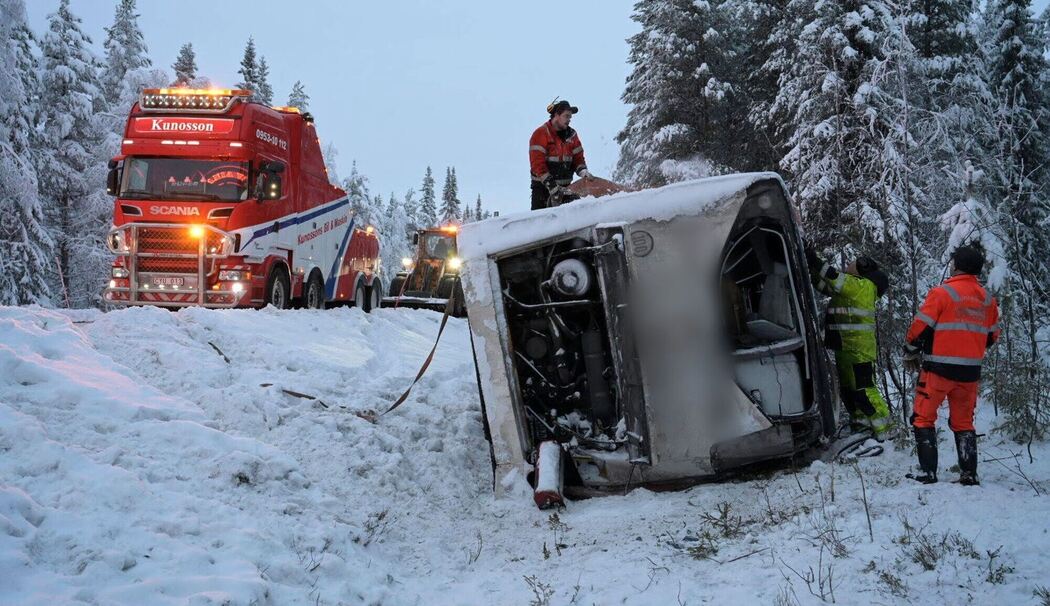 Busunfall in Schweden