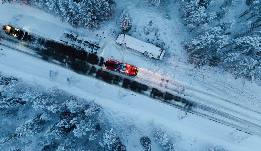Busunfall in Schweden
