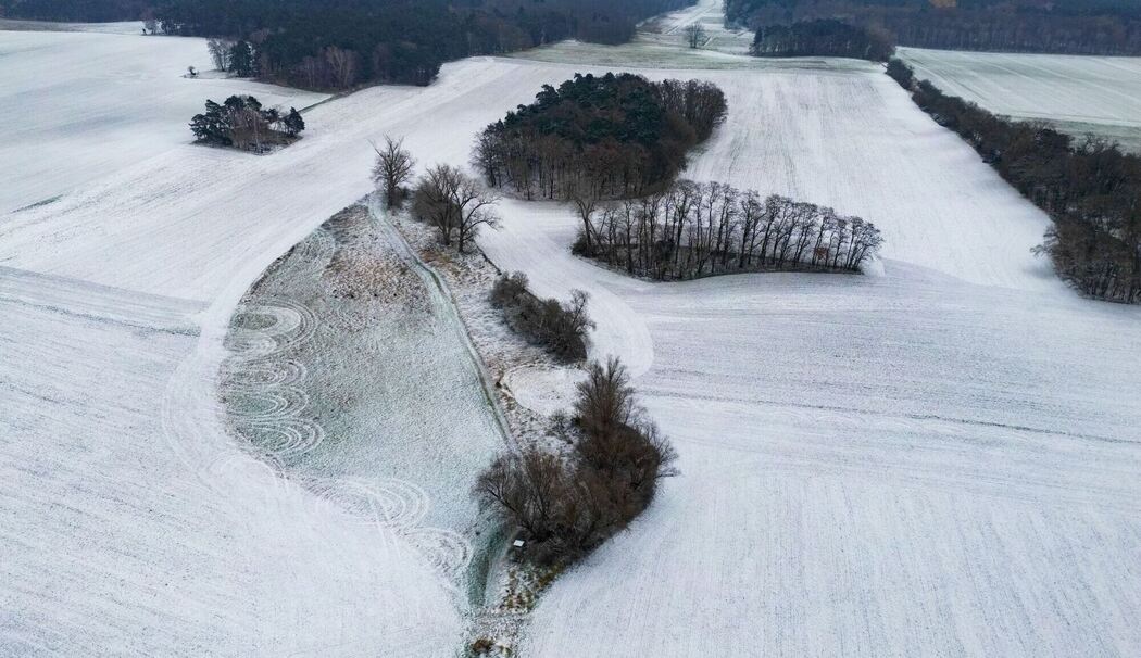 Erster Schnee in Brandenburg