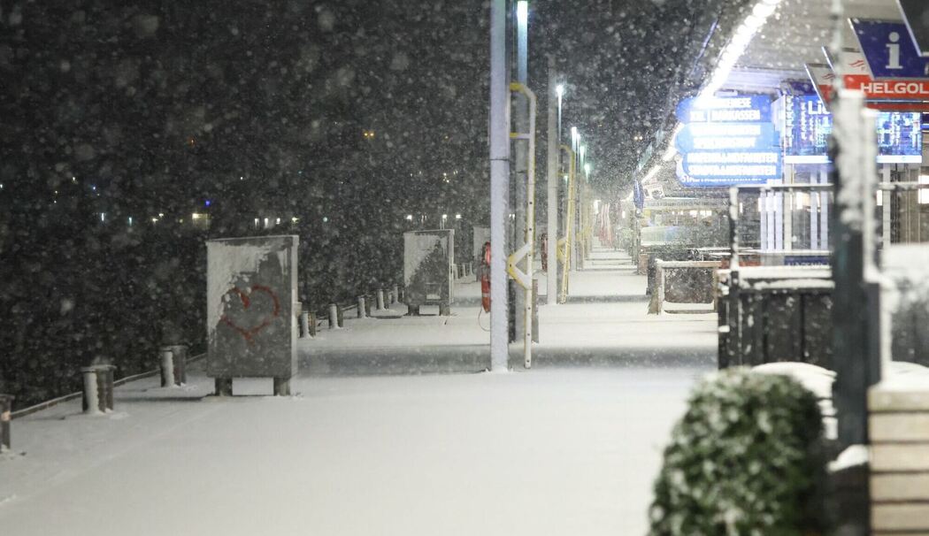 Schnee in Hamburg