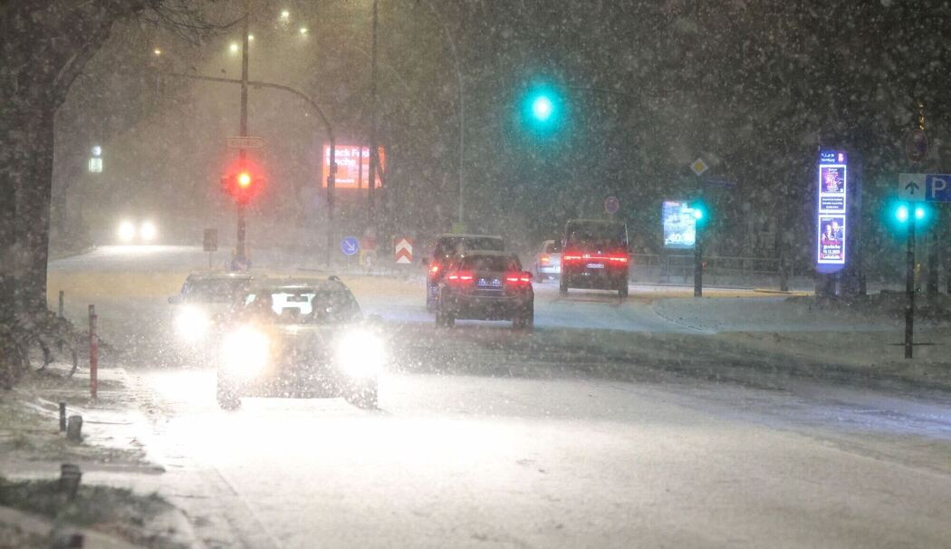 Schnee in Hamburg