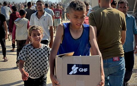 Nahostkonflikt - GHF-Hilfsgüterverteilung