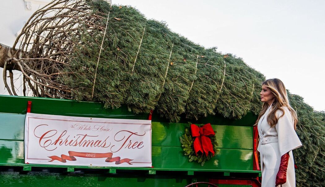 Ankunft des Weihnachtsbaums im Weißen Haus Ankunft des Weihnachtsbaums im Weißen Haus