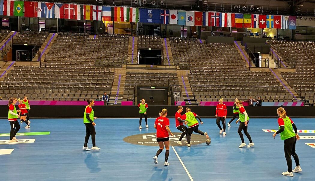 Handball - vor dem Spiel Deutschland - Island Handball - vor dem Spiel Deutschland - Island