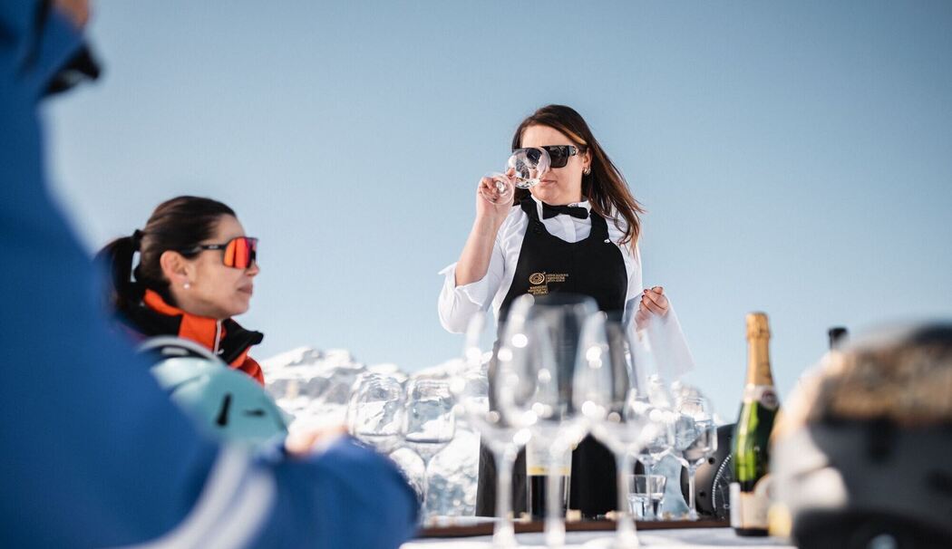«Sommelier auf der Piste»: Weinverkostung mit Denisa Seberová