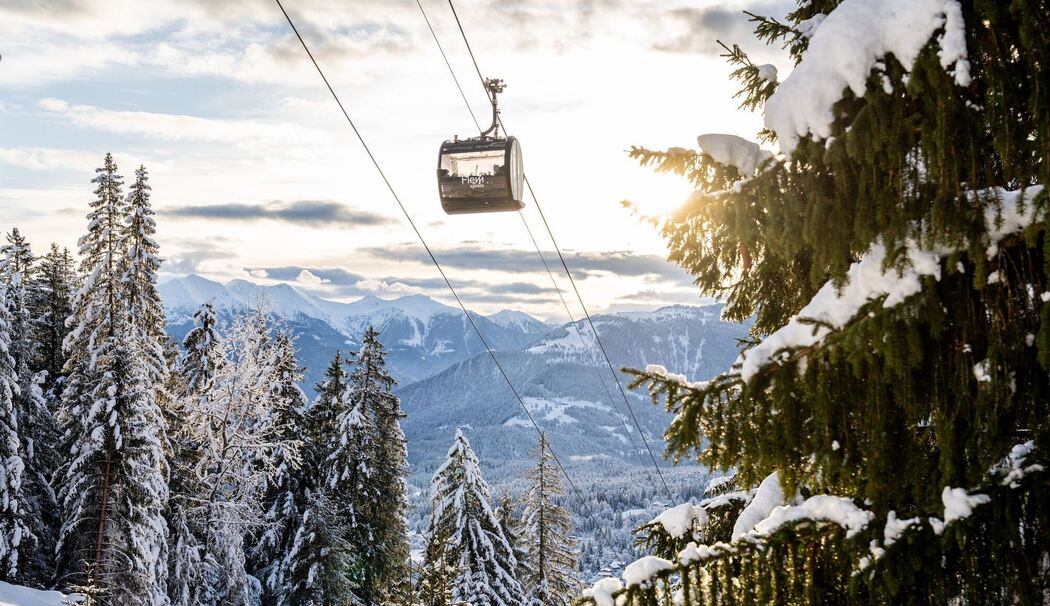 Der «FlemX» im Schweizer Skigebiet Flims Laax