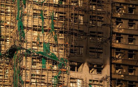 Nach Brand in Hongkong