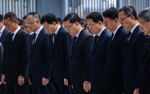 Nach Brand in Hongkong