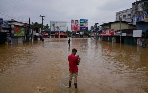 Überschwemmungen in Sri Lanka