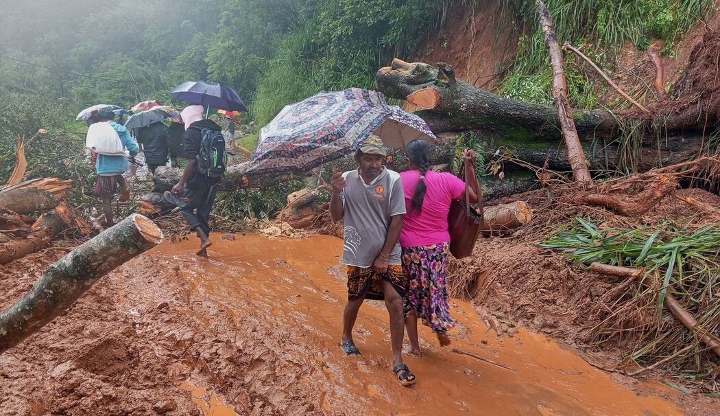 Unwetter in Sri Lanka