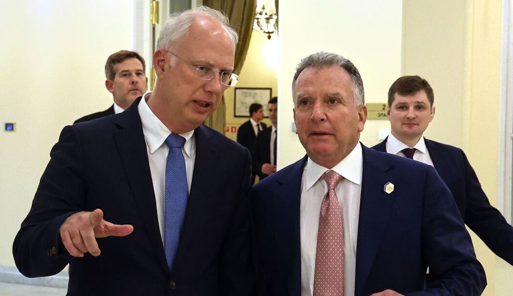 Russlands Gesandter Dmitrijew und US-Sondergesandter Witkoff Russlands Gesandter Dmitrijew und US-Sondergesandter Witkoff