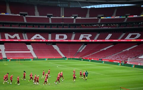 DFB-Team beim Abschlusstraining